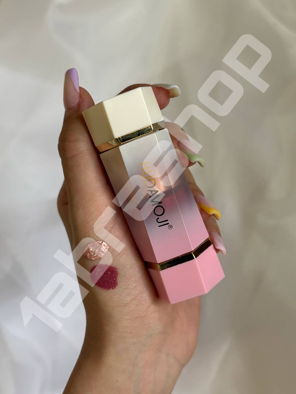 رژگونه و هایلایتر دو طرفه هدی موجیHUDAMUJI