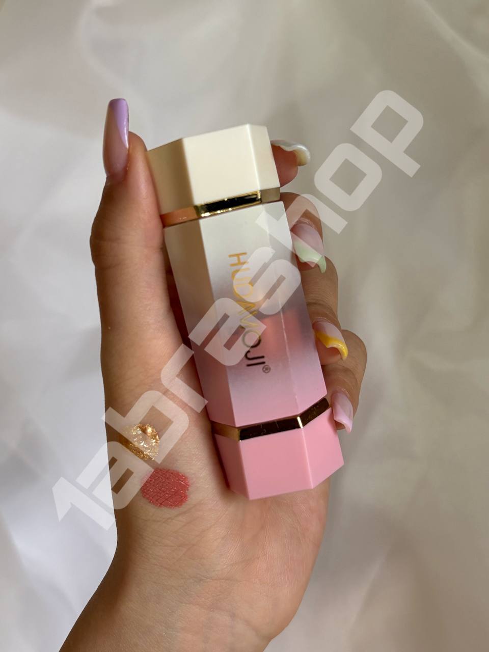 رژگونه و هایلایتر دو طرفه هدی موجیHUDAMUJI