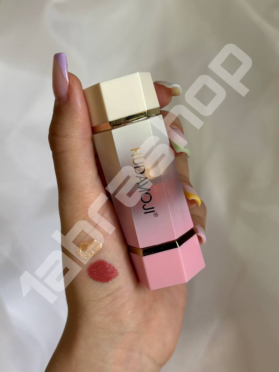 رژگونه و هایلایتر دو طرفه هدی موجیHUDAMUJI