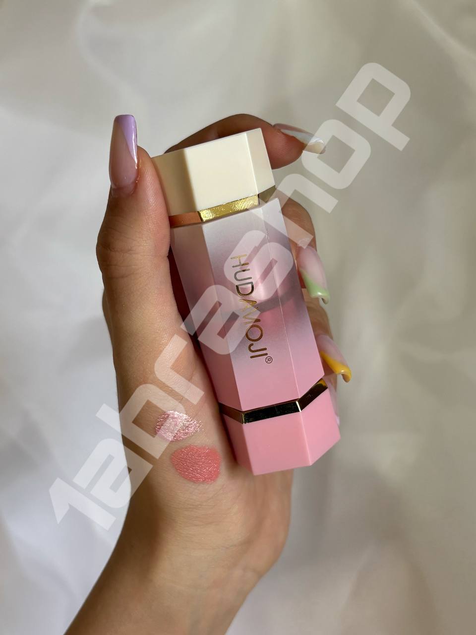 رژگونه و هایلایتر دو طرفه هدی موجیHUDAMUJI