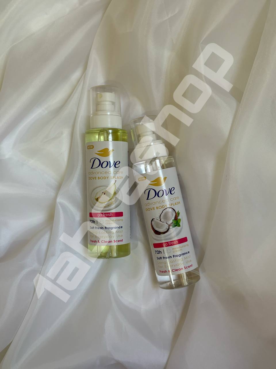 بادی اسپلش و ضد تعریق ۷۲ ساعته  نارگیل و گلابی داو 400 میل Dove