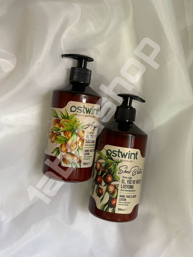 کره بدن مناسب صورت و زدم استوینت با رایحه زیتون و آرگان ۵۰۰ میل Ostwint
