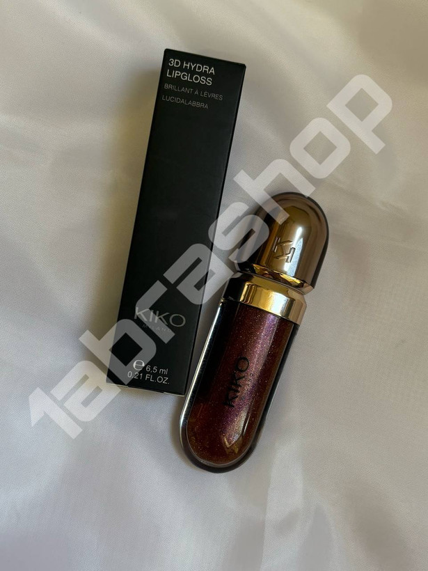 لیپ گلاس سهبعدی هیدرا کیکو میلانو شماره 44 مدل Disruptive Brown کیفیت مستر 6.5 میل (Kiko Milano)