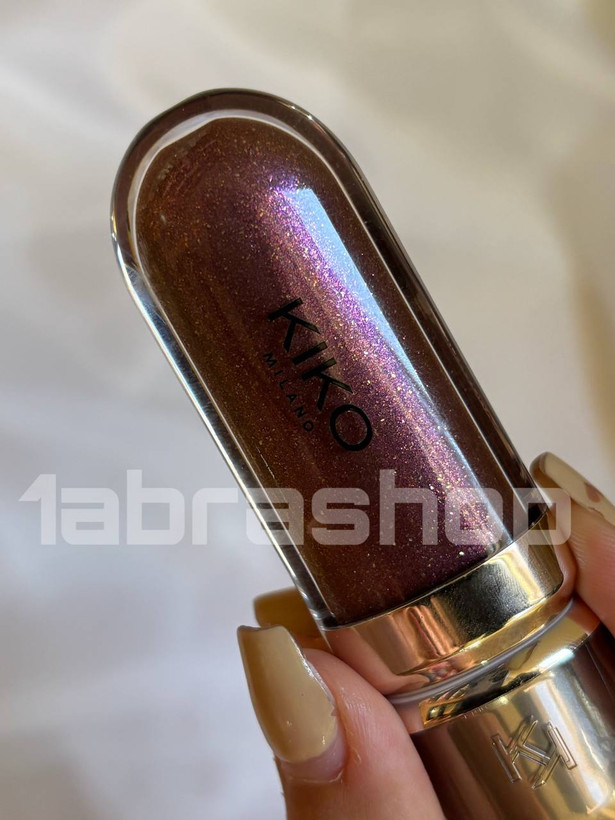 لیپ گلاس سهبعدی هیدرا کیکو میلانو شماره 44 مدل Disruptive Brown کیفیت مستر 6.5 میل (Kiko Milano)