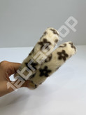 تل سر خز روسی وارداتی پاییزه زمستانه طرح گلدار ترند (Floral Faux Fur Headband)